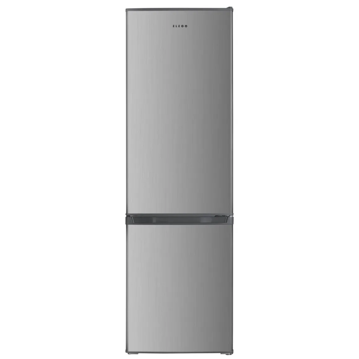 Kühlschrank mit Gefrierer 260L silbergrau