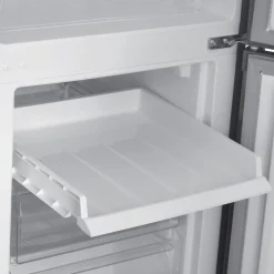 Kühlschrank mit Gefrierer 260L silbergrau