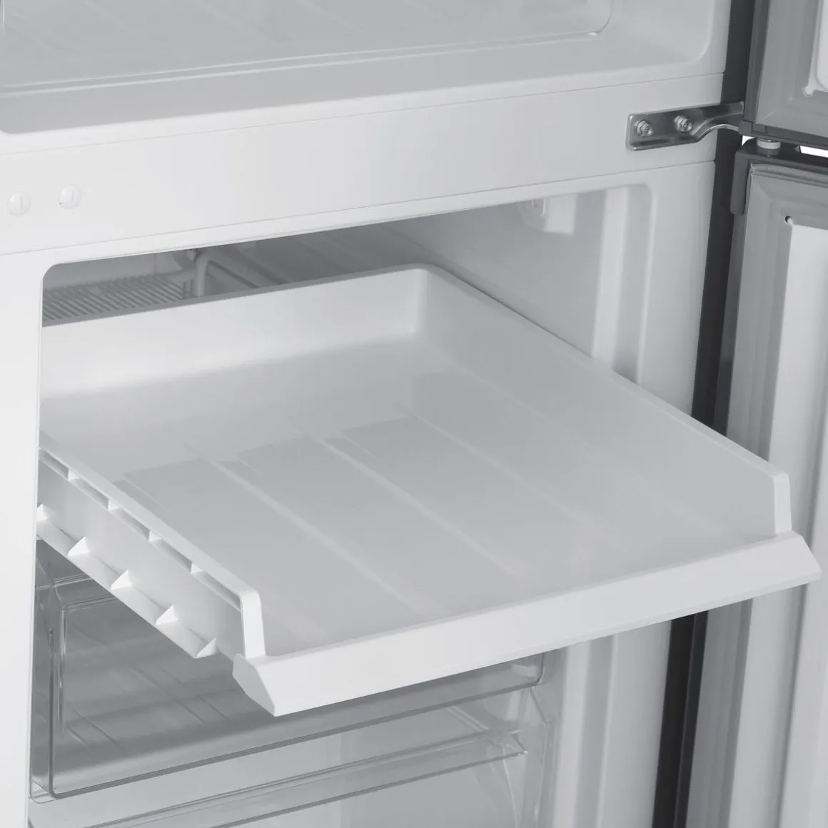 Kühlschrank mit Gefrierer 260L silbergrau