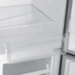 Kühlschrank mit Gefrierer 260L silbergrau