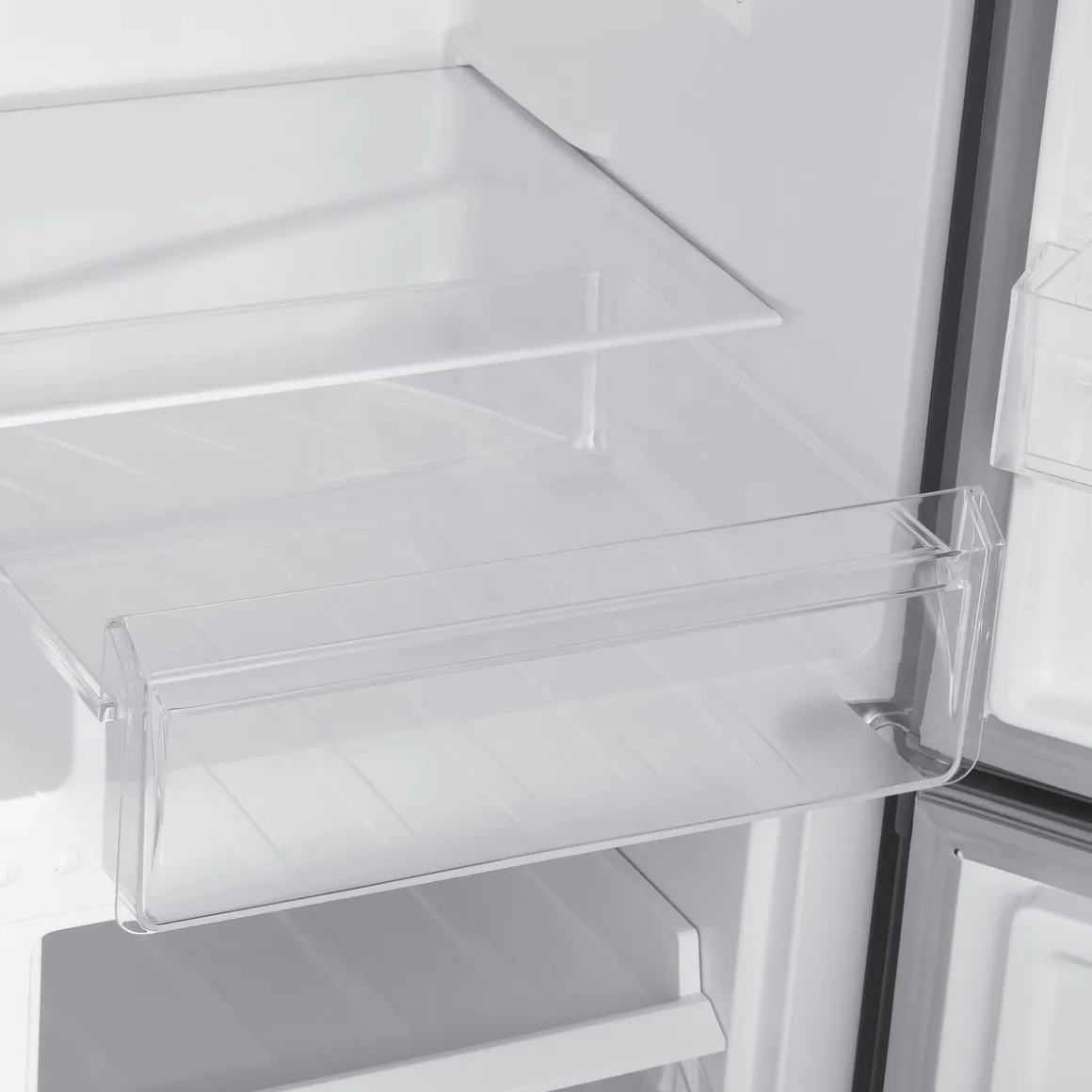 Kühlschrank mit Gefrierer 260L silbergrau