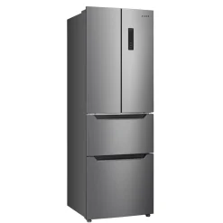 Kühlschrank mit Gefrierer 320L silbergrau