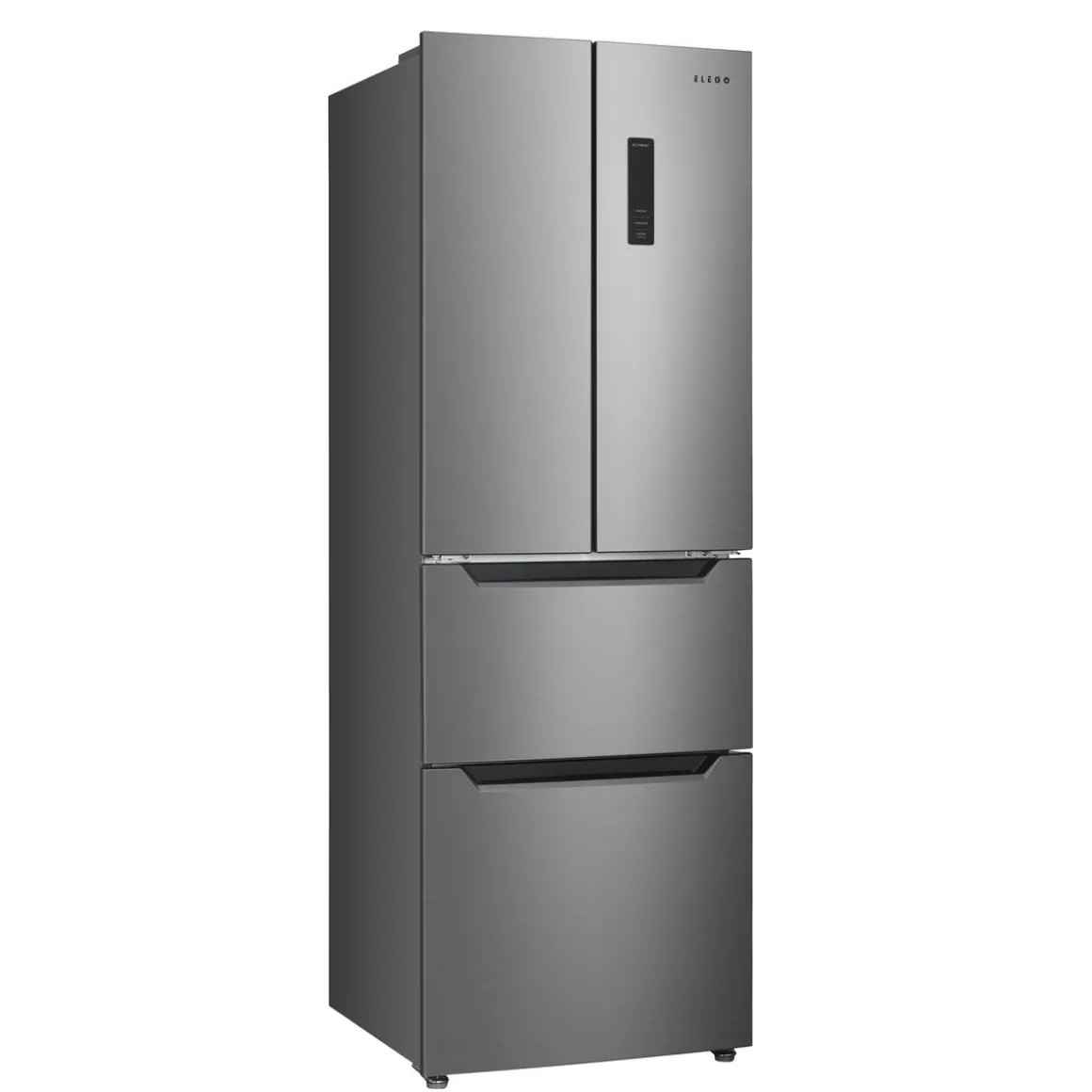 Kühlschrank mit Gefrierer 320L silbergrau