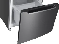 Kühlschrank mit Gefrierer 320L silbergrau