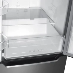 Kühlschrank mit Gefrierer 320L silbergrau