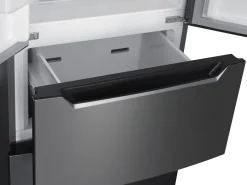 Kühlschrank mit Gefrierer 320L silbergrau