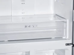 Kühlschrank mit Gefrierer 362L silbergrau