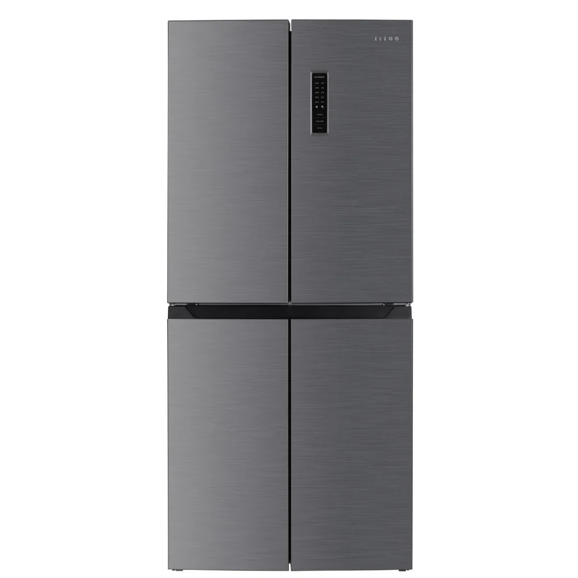 Kühlschrank mit Gefrierer 362L silbergrau