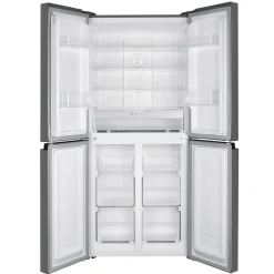 Kühlschrank mit Gefrierer 362L silbergrau