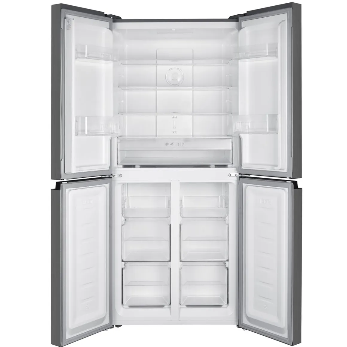 Kühlschrank mit Gefrierer 362L silbergrau
