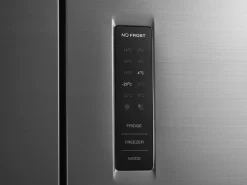 Kühlschrank mit Gefrierer 362L silbergrau