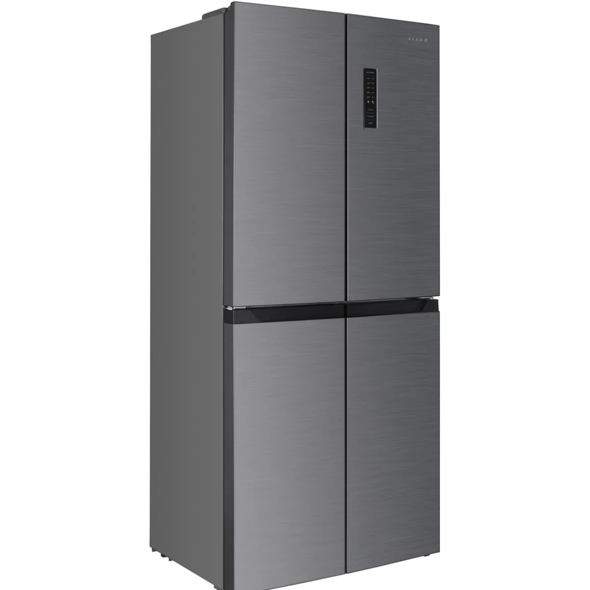 Kühlschrank mit Gefrierer 362L silbergrau