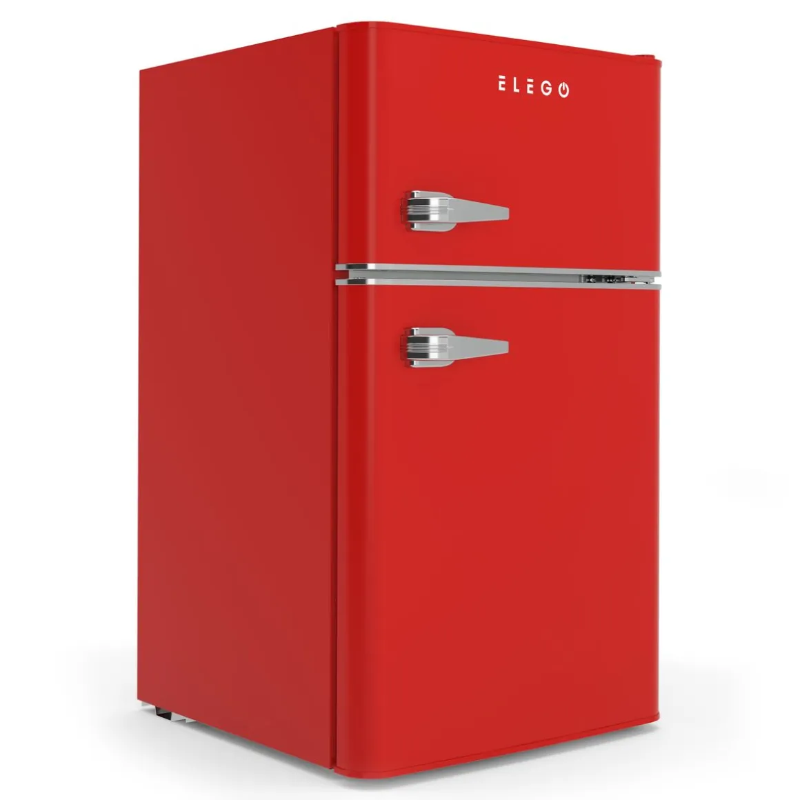 Kühlschrank mit Gefrierfach HOLO 90L rot