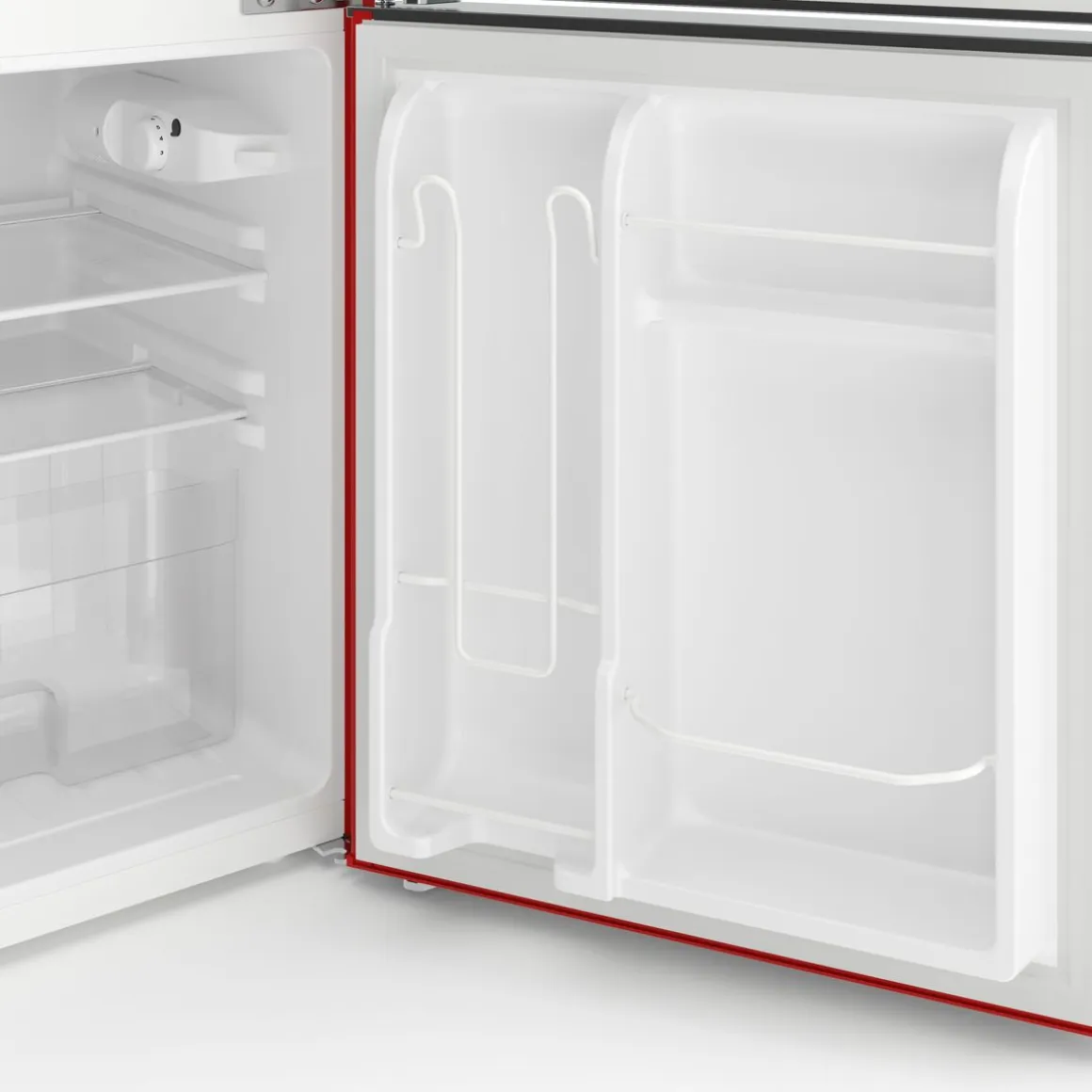 Kühlschrank mit Gefrierfach HOLO 90L rot
