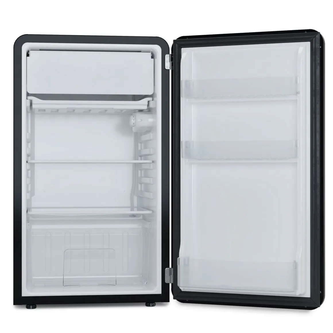 Kühlschrank mit Gefrierfach Retro 90L schwarz