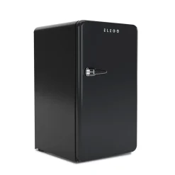 Kühlschrank mit Gefrierfach Retro 90L schwarz