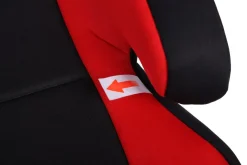 Kinderautositz Sitzerhöhung schwarz/rot