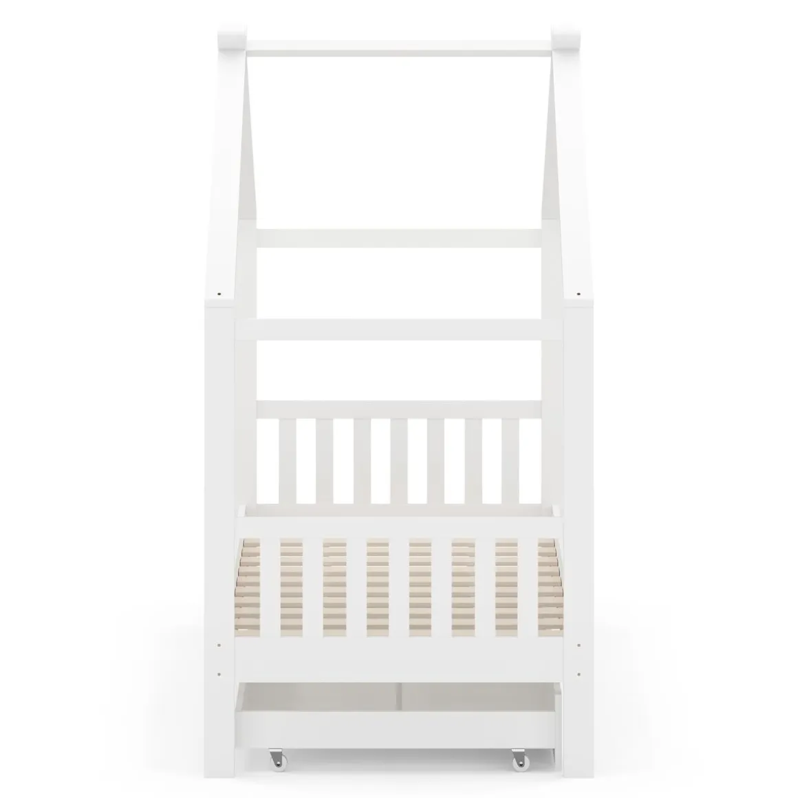 Kinderbett BEMBY mit 2 Schubladen 80 x 160 cm weiss