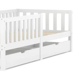Kinderbett DORRIT mit Schubladen 90 x 200 cm weiss