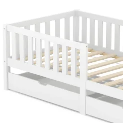 Kinderbett DORRIT mit Schubladen 90 x 200 cm weiss
