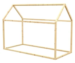 Kinderbett HAUS 90 x 200 cm natur