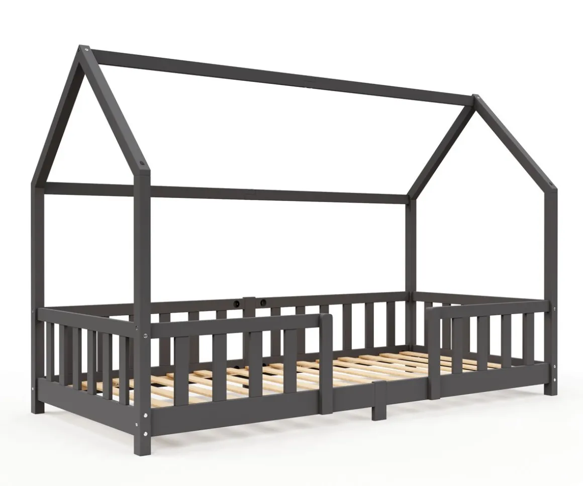 Kinderbett MAISON 90 x 200 cm anthrazit