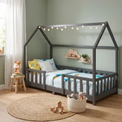 Kinderbett MAISON 90 x 200 cm anthrazit