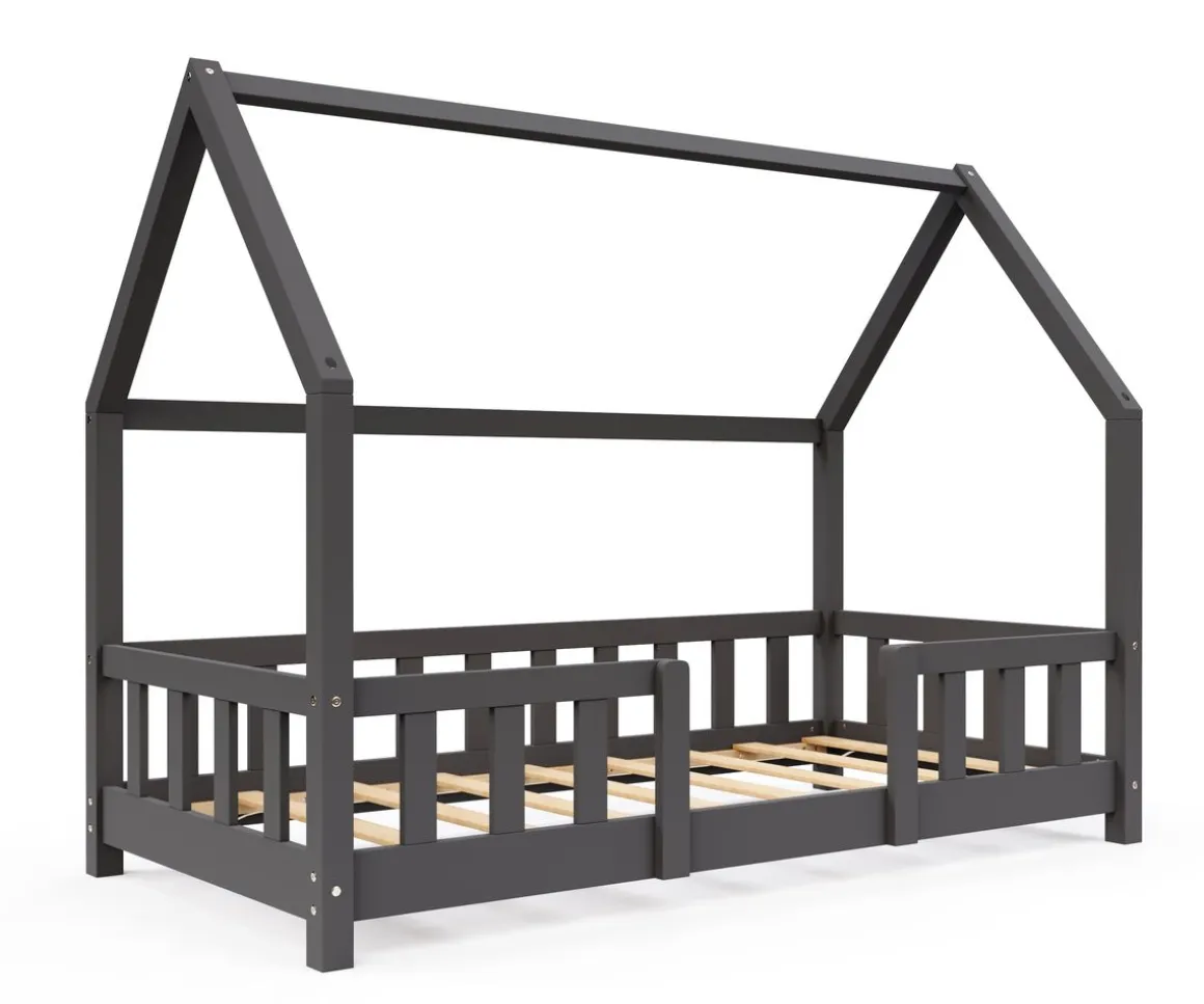 Kinderbett MAISON 70 x 140 cm anthrazit