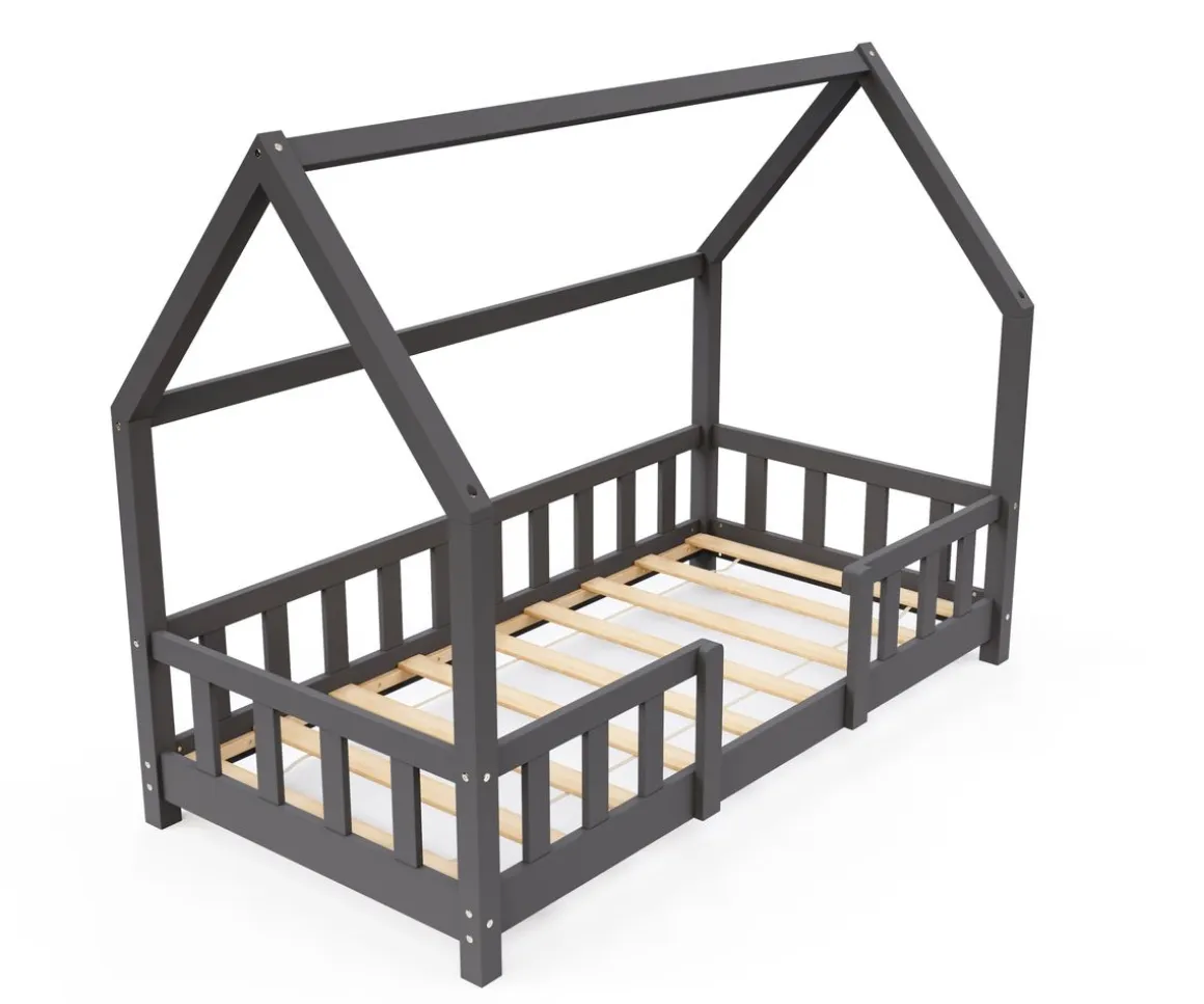 Kinderbett MAISON 70 x 140 cm anthrazit