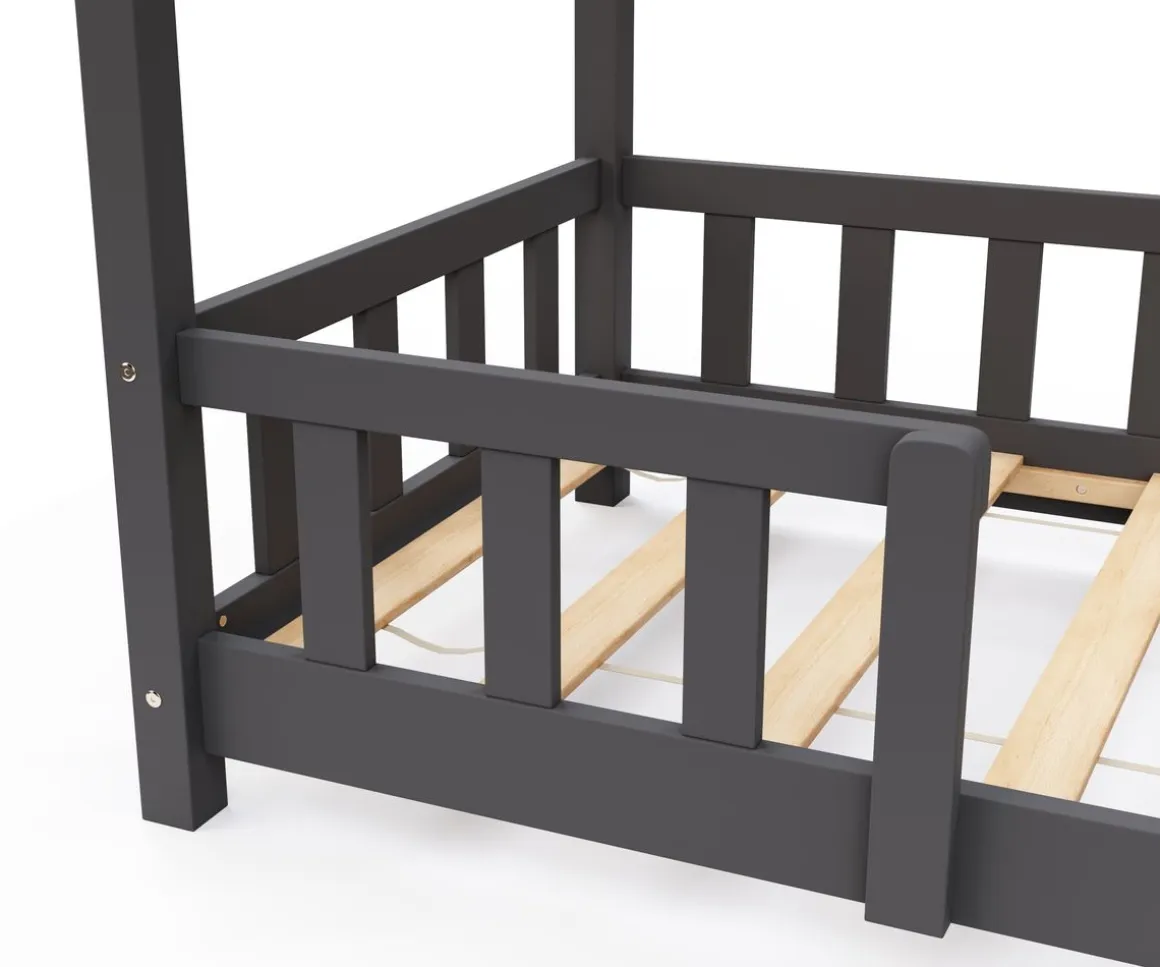 Kinderbett MAISON 70 x 140 cm anthrazit