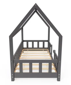 Kinderbett MAISON 70 x 140 cm anthrazit