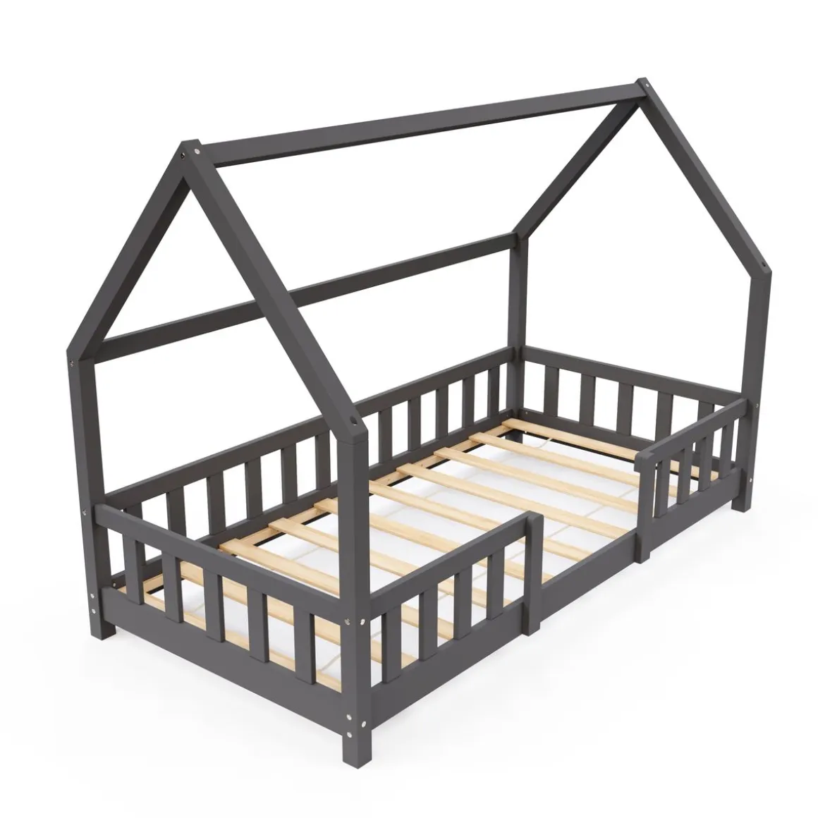 Kinderbett MAISON 80 x 160 cm anthrazit