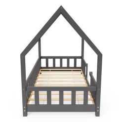 Kinderbett MAISON 80 x 160 cm anthrazit