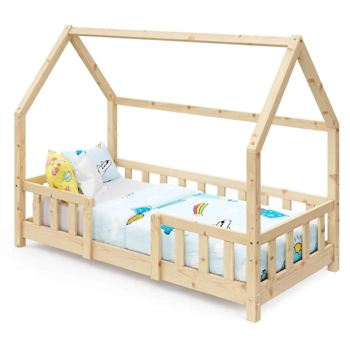 Kinderbett MAISON 70 x 140 cm natur