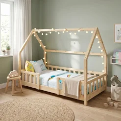 Kinderbett MAISON 80 x 160 cm natur