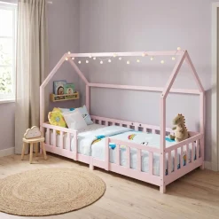 Kinderbett MAISON 90 x 200 cm rosa