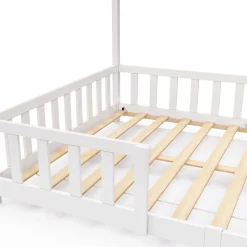 Kinderbett MAISON 120 x 200 cm weiss