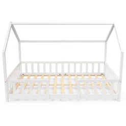 Kinderbett MAISON 120 x 200 cm weiss