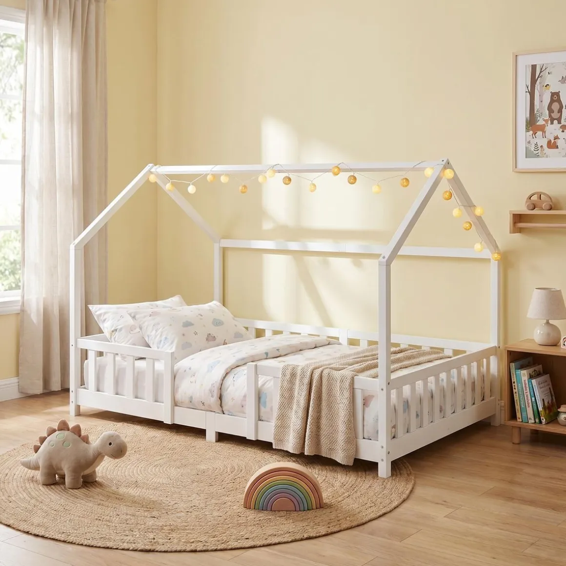 Kinderbett MAISON 120 x 200 cm weiss