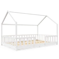Kinderbett MAISON 120 x 200 cm weiss