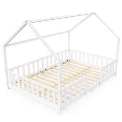 Kinderbett MAISON 140 x 200 cm weiss