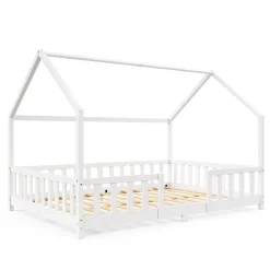 Kinderbett MAISON 140 x 200 cm weiss
