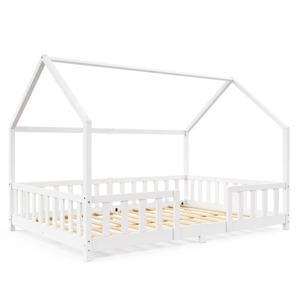 Kinderbett MAISON 140 x 200 cm weiss