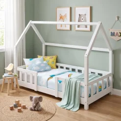 Kinderbett MAISON 70 x 140 cm weiss