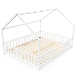 Kinderbett MAISON 160 x 200 cm weiss
