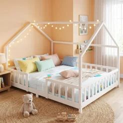 Kinderbett MAISON 160 x 200 cm weiss