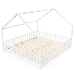 Kinderbett MAISON 180 x 200 cm weiss