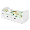Kinderbett mit Schublade MICKEY 80 x 160 cm weiss