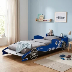 Kinderbett Rennwagen Bett RACER blau