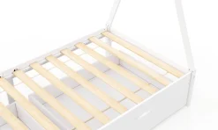Kinderbett Tipi TENDA mit Schubladen weiss